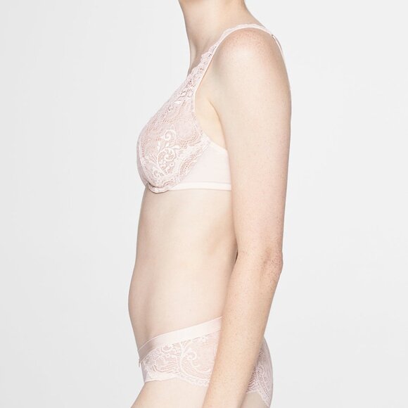 ThirdLove Lace Contour Plunge Bra Size 36G-pink / 36G - Picture 3 of 3